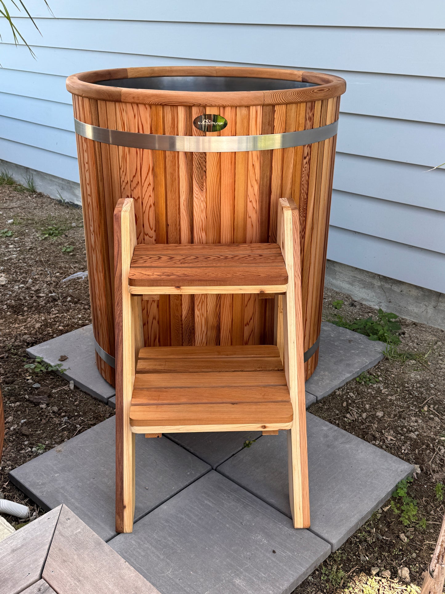 Red Cedar Barrel Cold Plunge
