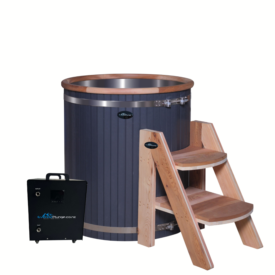 Barrel Cold Plunge +  EP1™ 1HP WIFI UV Filtered Cooling Motor
